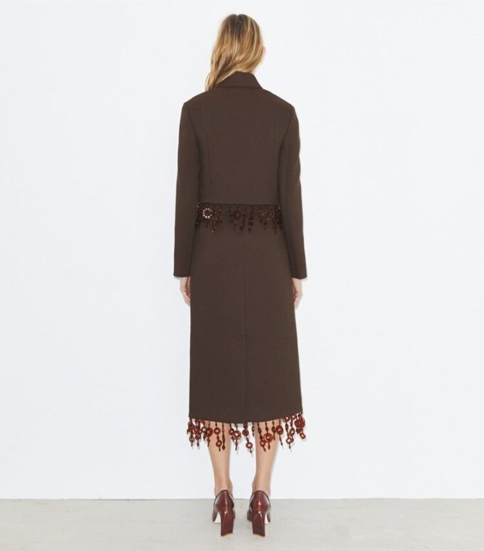 Embellished Crepe Skirt