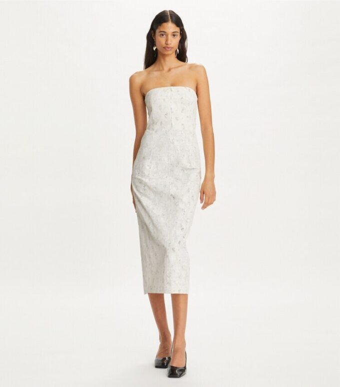 Embellished Linen Dress Embellished Linen Dress