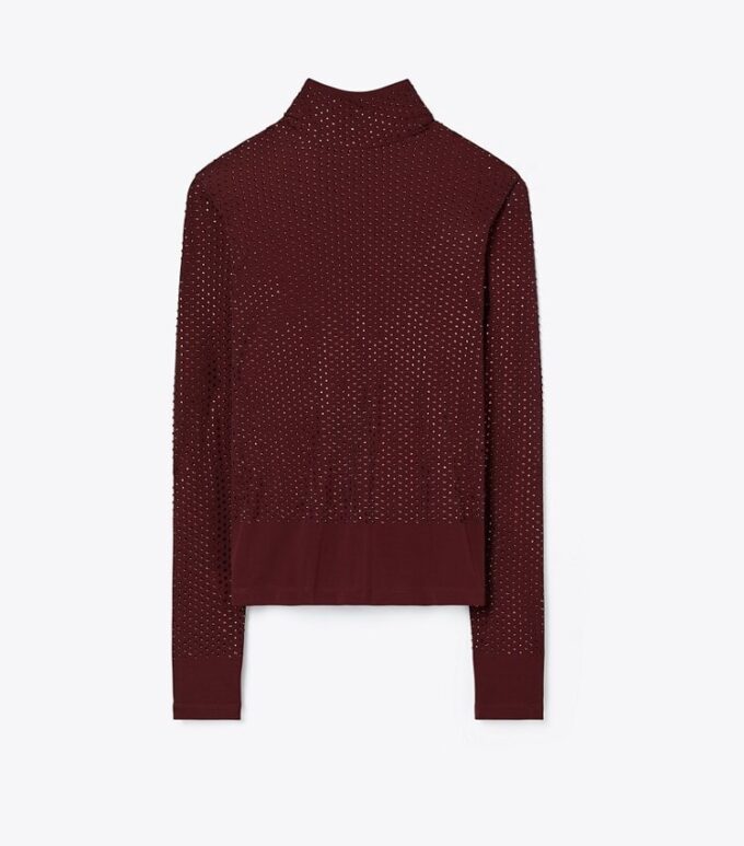 Embellished Viscose Jersey Turtleneck Embellished Viscose Jersey Turtleneck