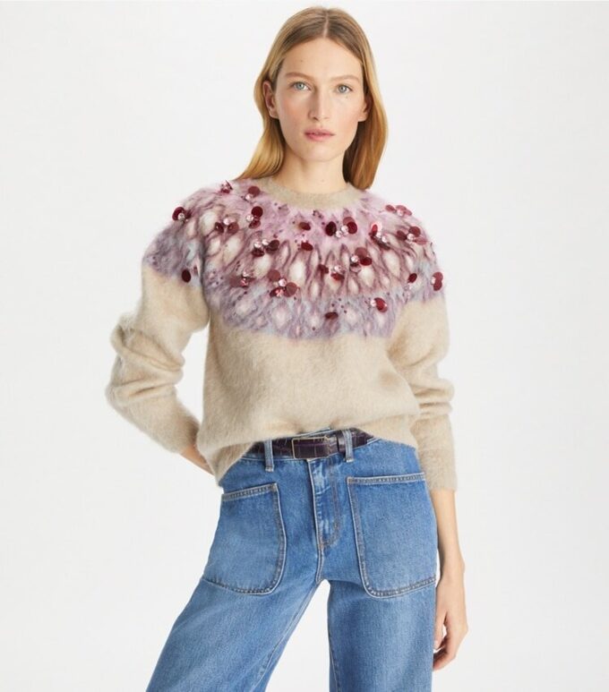 Embellished Wool Sweater Embellished Wool Sweater