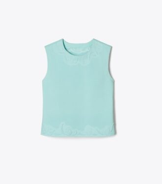 Embossed Viscose Shell Top