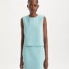 Embossed Viscose Shell Top