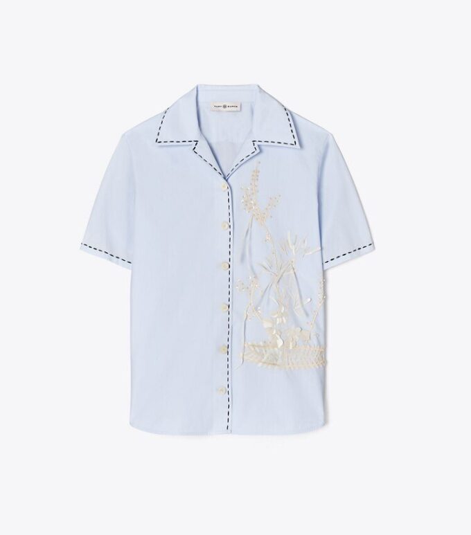 Embroidered Camp Shirt Embroidered Camp Shirt