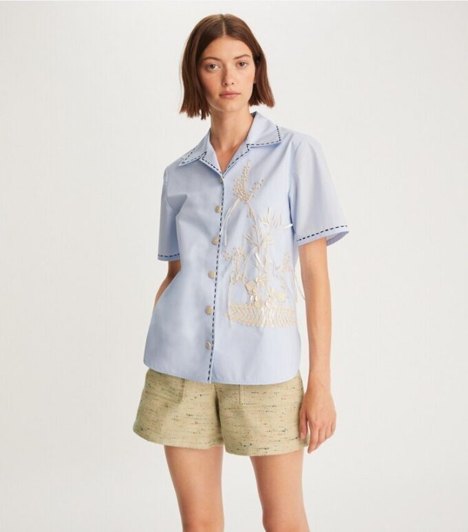 Embroidered Camp Shirt Embroidered Camp Shirt