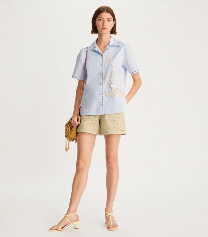 Embroidered Camp Shirt Embroidered Camp Shirt
