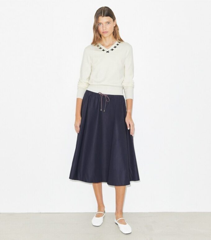 Embroidered Wool Sweater