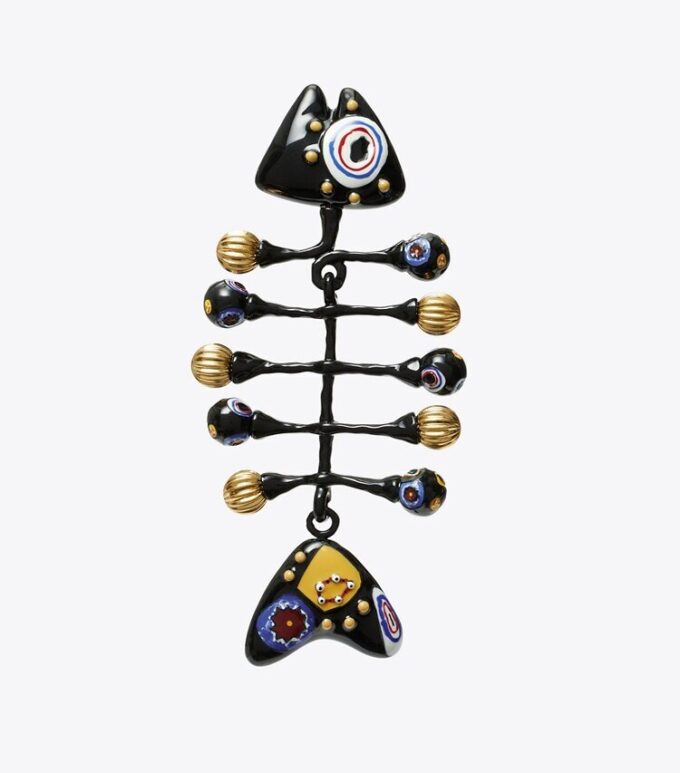 Fish Painted Earring