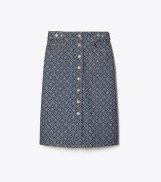 Flared Denim Skirt