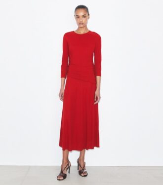 Flared Viscose Dress