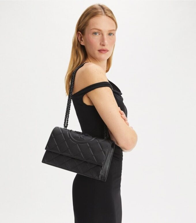 Fleming Polished-Grain Shoulder Bag Fleming Polished-Grain Shoulder Bag