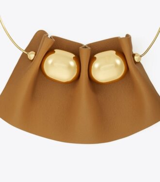 Fluted Leather Collar Necklace