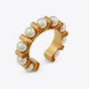 Fluted Pearl Cuff