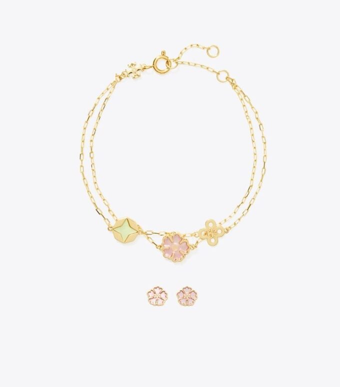Forget Me Not Bracelet And Earrings Gift Set Forget Me Not Bracelet And Earrings Gift Set