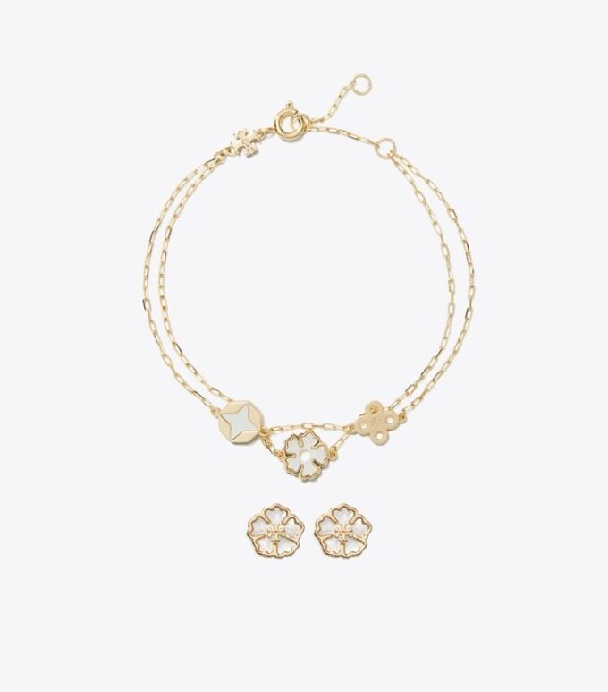 Forget Me Not Bracelet And Earrings Gift Set Forget Me Not Bracelet And Earrings Gift Set