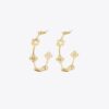 Forget Me Not Hoop Earrings