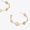 Forget Me Not Hoop Earrings