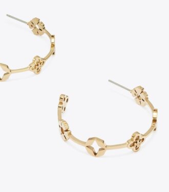 Forget Me Not Hoop Earrings