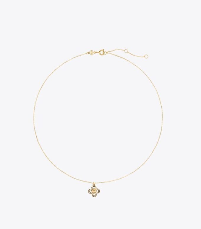 Forget Me Not Pavé Pendant Necklace Forget Me Not Pavé Pendant Necklace