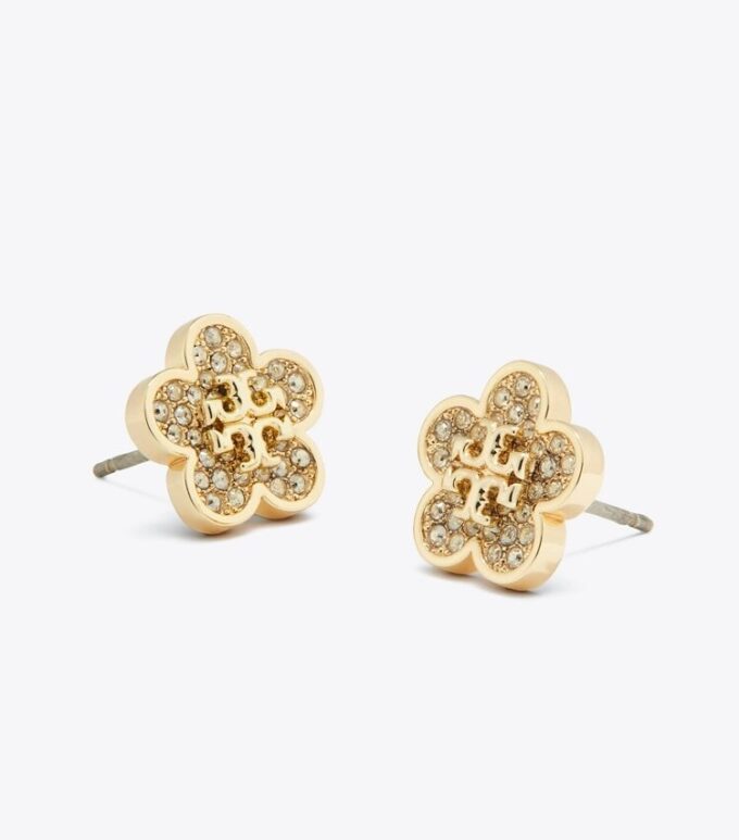 Forget Me Not Pavé Stud Earrings