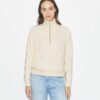 French Terry Logo Sleeve Half-Zip Sweatshirt