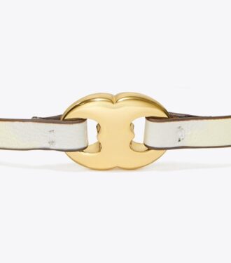 Gemini Link Leather Bracelet