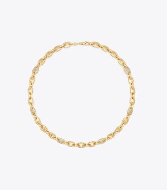 Gemini Link Pavé Necklace