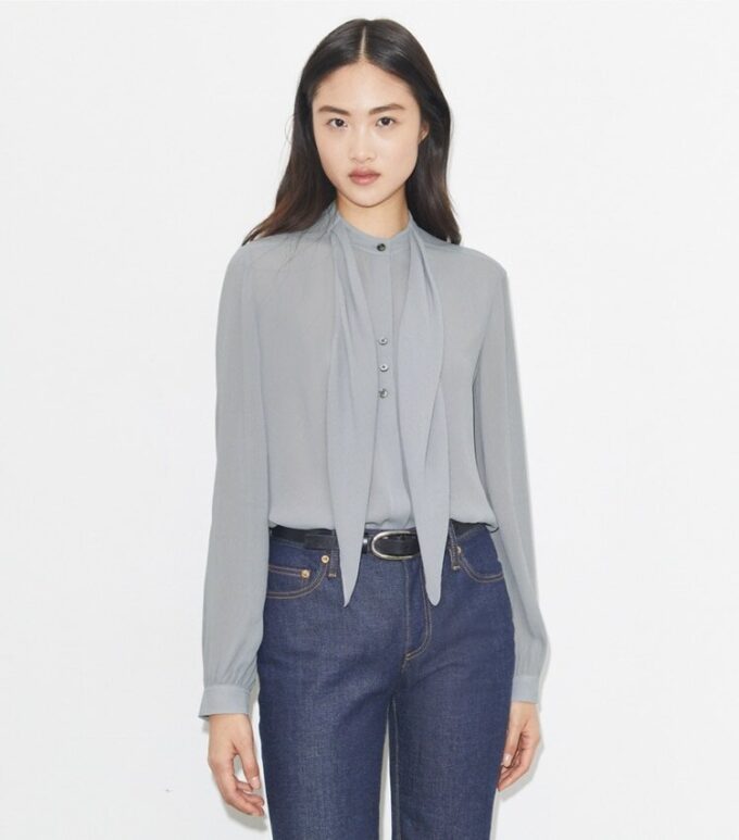 Georgette Bow Blouse Georgette Bow Blouse