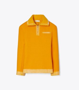 Half-Zip Wool Sweatshirt