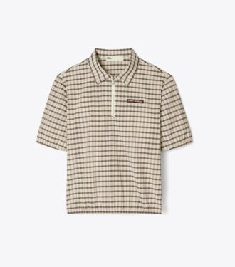 Half-Zip Yarn-Dye Polo
