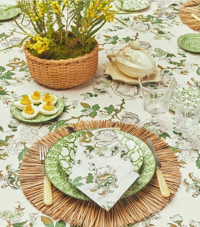 Happy Times Bouquet Round Tablecloth, 108″ Happy Times Bouquet Round Tablecloth, 108″