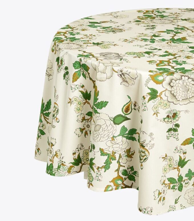 Happy Times Bouquet Round Tablecloth, 132″ Happy Times Bouquet Round Tablecloth, 132″