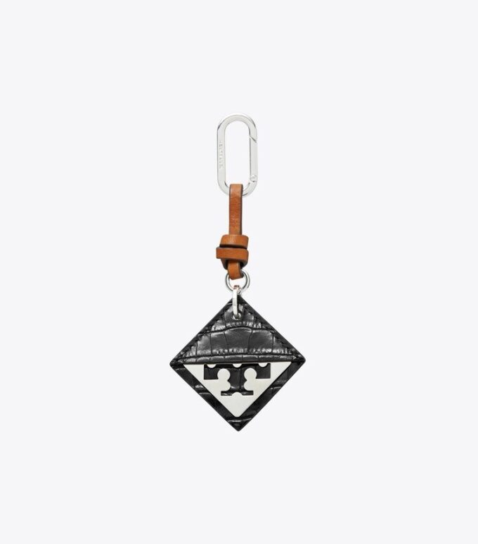 Hidden Logo Croc-Embossed Key Charm Hidden Logo Croc-Embossed Key Charm