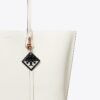 Hidden Logo Croc-Embossed Key Charm Hidden Logo Croc-Embossed Key Charm