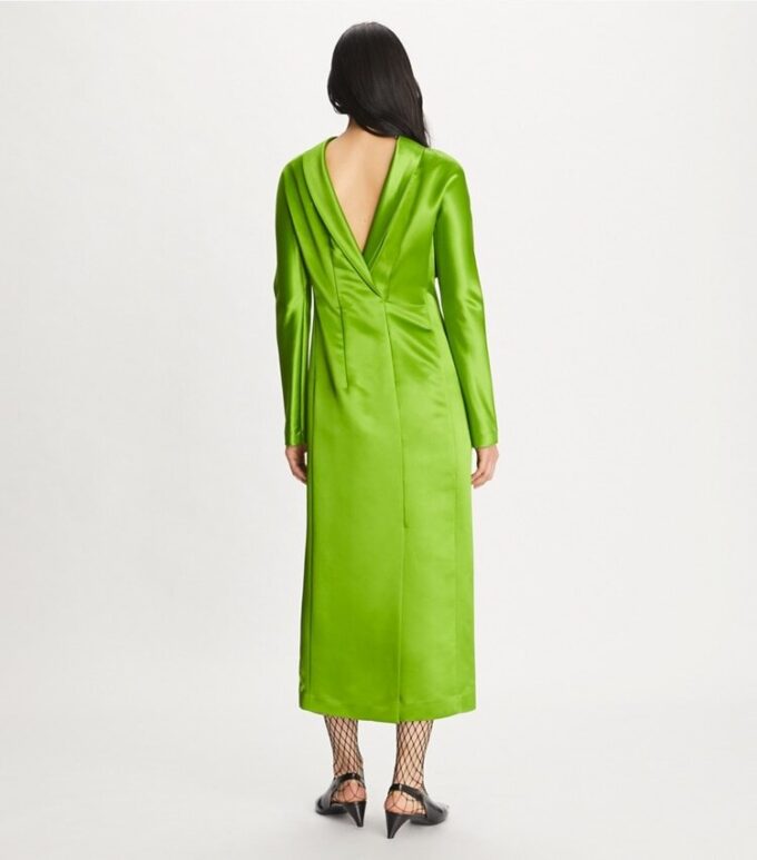 High-Neck Satin Dress High-Neck Satin Dress