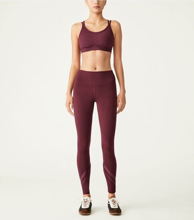 High-Rise Compression MéLange Side-Pocket Chevron Legging