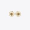 Icon Enamel Circle-Stud Earrings
