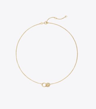 Icon Pavé Interlocking Pendant Necklace