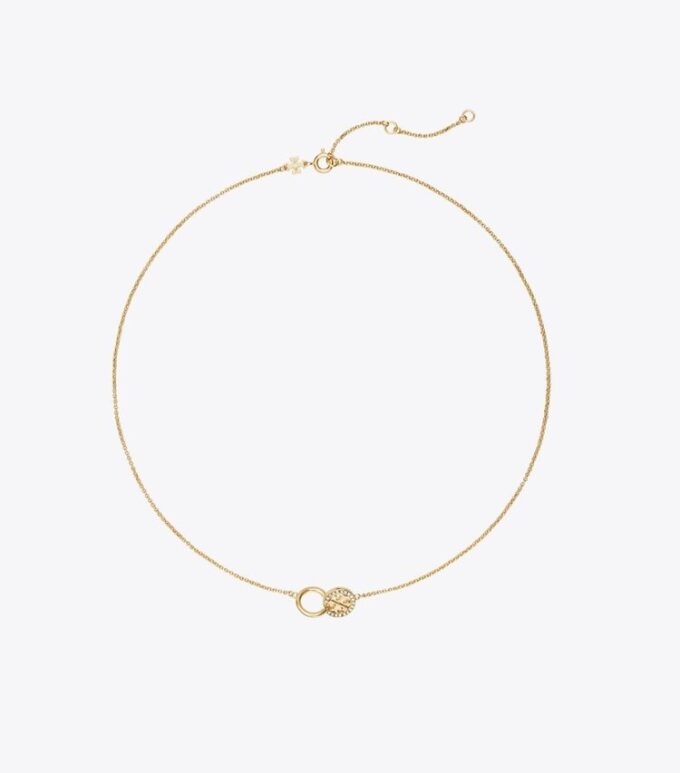 Icon Pavé Interlocking Pendant Necklace