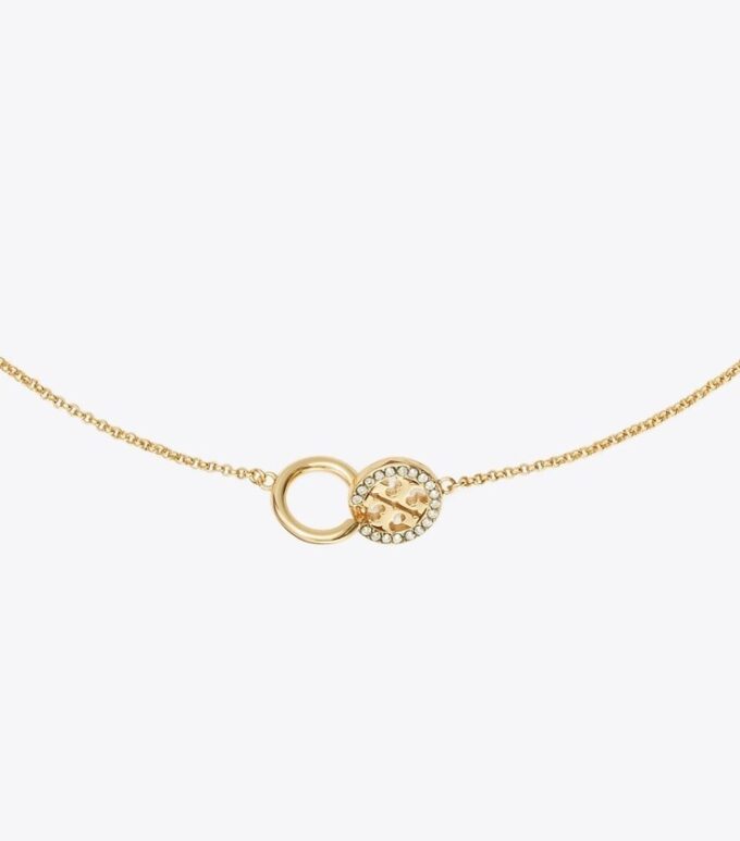 Icon Pavé Interlocking Pendant Necklace