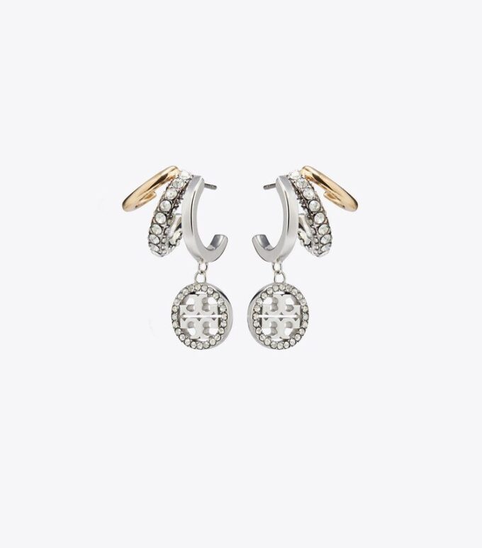 Icon Pavé Triple Hoop Earrings