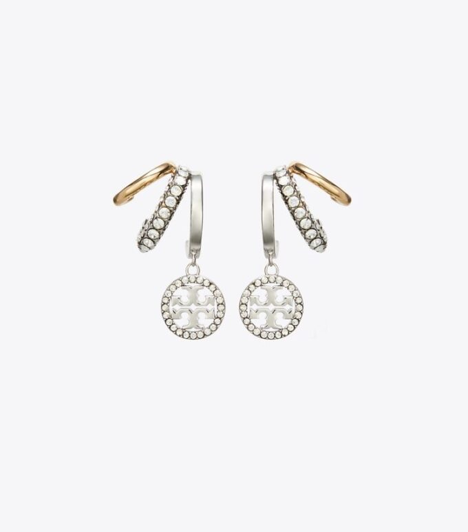 Icon Pavé Triple Hoop Earrings