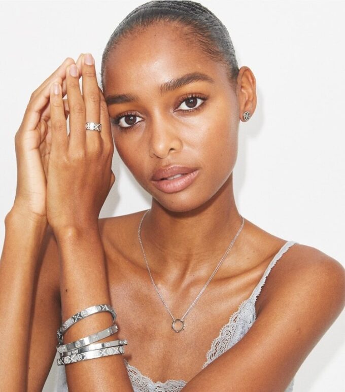 Icon T Monogram Pavé Hinge Bracelet