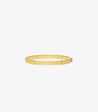 Icon T Monogram Thin Hinge Bracelet