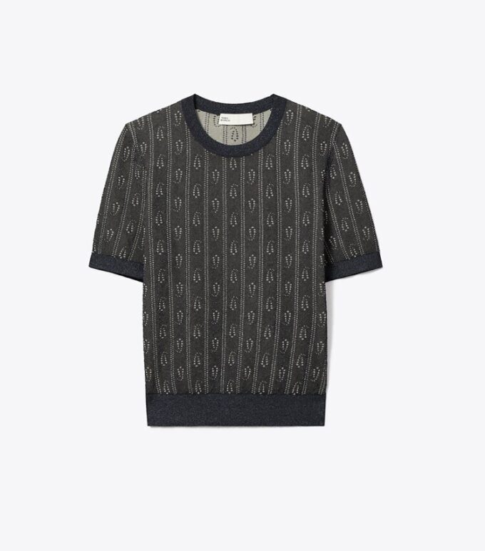 Jacquard Crewneck Top Jacquard Crewneck Top