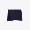 Jacquard Performance Jersey Pleated Overlay Skirt