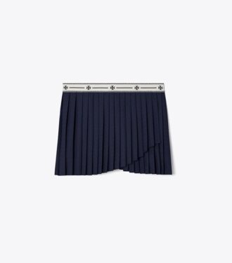 Jacquard Performance Jersey Pleated Overlay Skirt Jacquard Performance Jersey Pleated Overlay Skirt