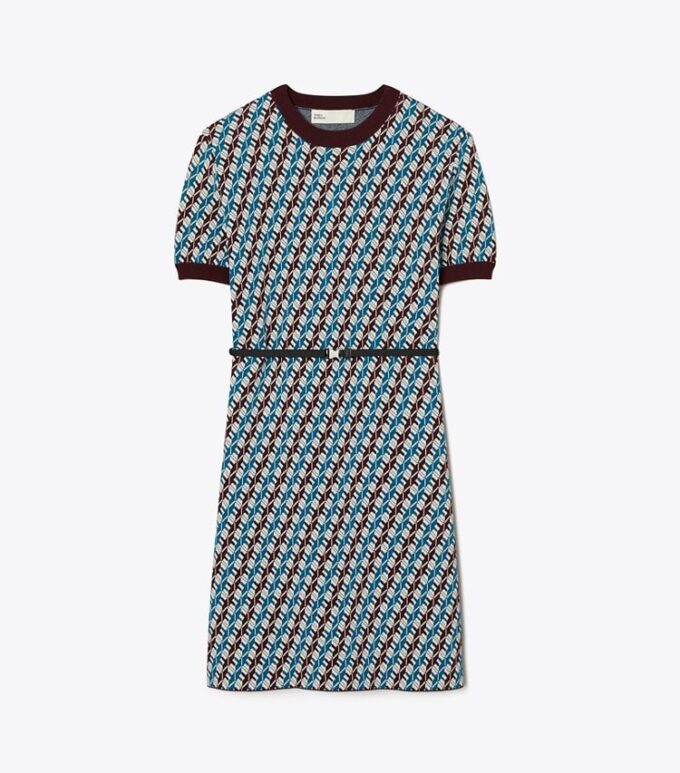 Jacquard Sweater Dress