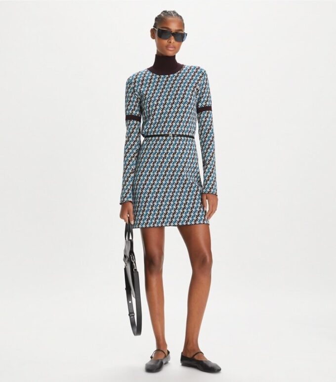 Jacquard Sweater Dress