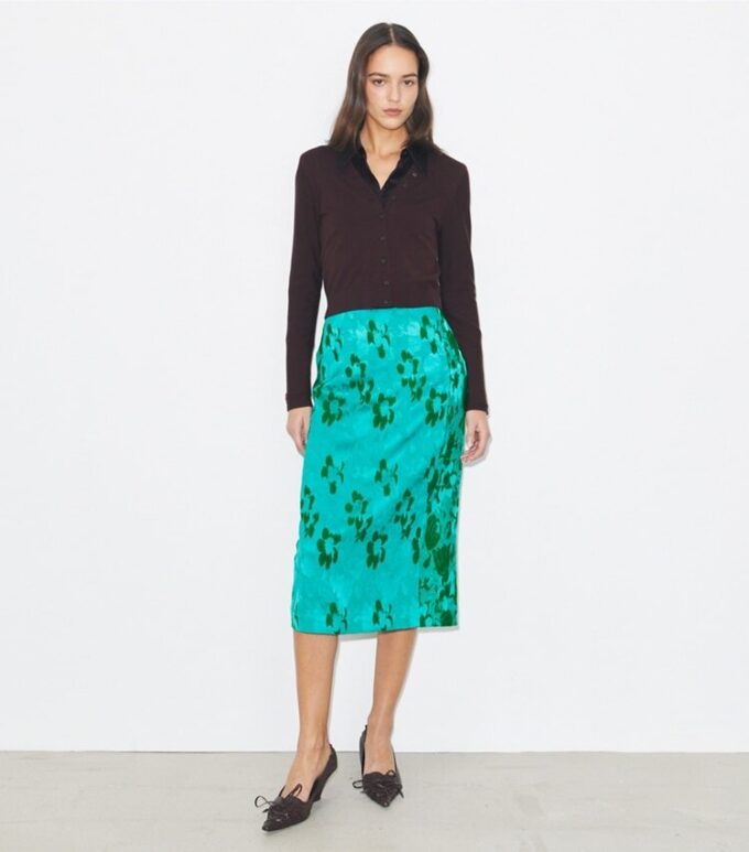 Jacquard Viscose Skirt