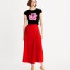 Jersey Crepe Wrap Skirt
